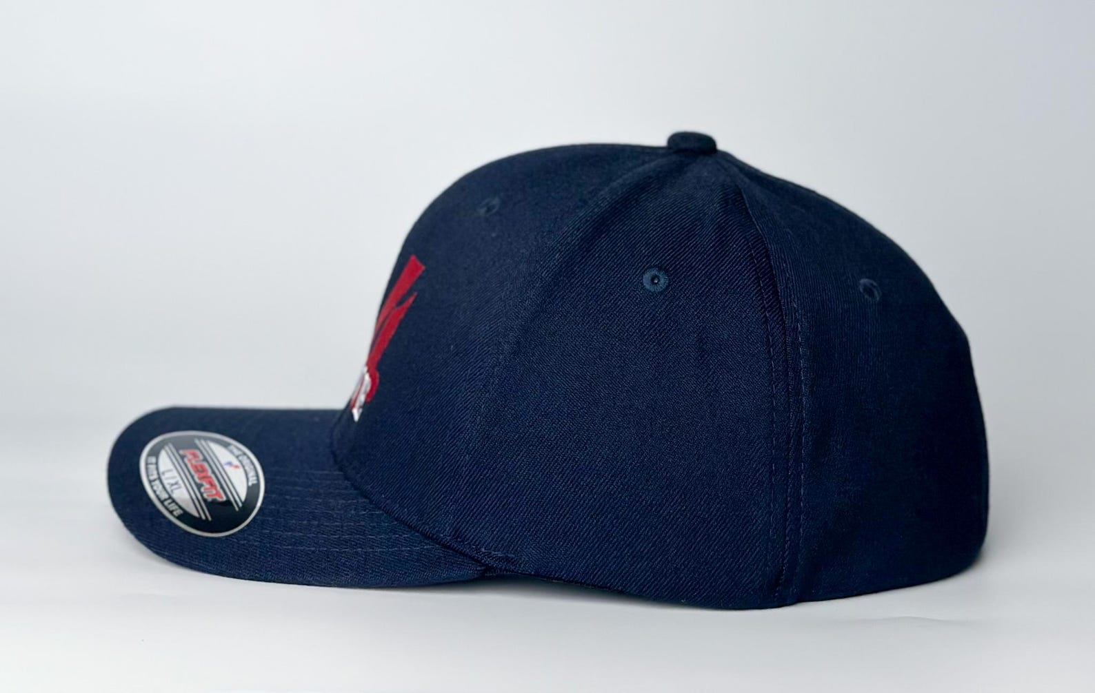 6277 Flexfit Cap with Large number and Script below - Personalized Fire Department Uniform Hat- Custom Firefighter Hat